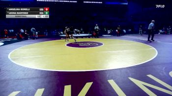 125 lbs Semifinal - Angelina Borelli, Los Banos vs Leona Martinez, Central Catholic