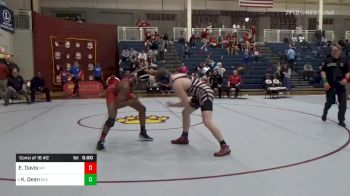 Consolation - Ezekiel Davis, Woodward Academy vs Kaden Dean, Evangel Christian Academy, LA