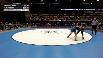 140 lbs Champ. Round 1 - Ayva Besco, Wichita-Kapaun Mt. Carmel HS vs Sa`Vaiya Lyons, Kansas City-FL Schlagle HS