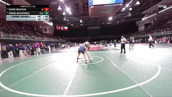 120 lbs Champ. Round 1 - David Maxson, Elk Grove vs Jonah Blackwell ...