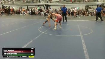 106 lbs Placement (4 Team) - Anthony Valls, Mat Assassins vs Clif Bakhsh, Steller Trained Crimson Dawn