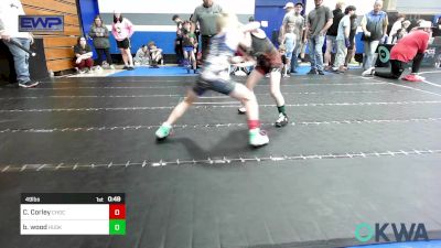 49 lbs Semifinal - Cannon Corley, Choctaw Ironman vs Brooks Wood, Husky WC