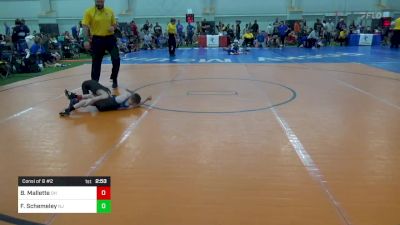 B-45 lbs Consi Of 8 #2 - Benson Mallette, OH vs Francis Schemeley, NJ