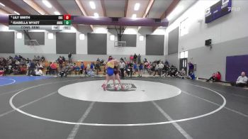 Girls 157 lbs Cons. Semi - Lily Smith, East Nicolaus Girls vs Isabella Wyatt, Anderson Girls