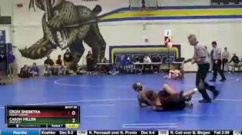 132 lbs 1st Place Match - Cason Miller, Fairfield vs Croix Shebetka, Mount Vernon