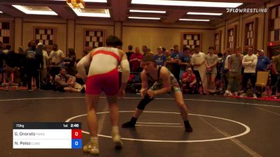 70 kg Round Of 16 - Gabriel Onorato, Pennsylvania RTC vs Nicholas Palso, Curby 3 Style Wrestling Club