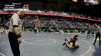 3A 150 lbs 1st Place Match - Will Varner, Kings Mountain High School vs Elijah Oakley, Piedmont High School