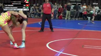 130 lbs Semifinal - Jaidyn Holdaway, Butte Wrestling Club vs Aly Dinardi, Miles City Wrestling Club