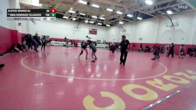 135 lbs Cons. Round 5 - Edna Rodriquez Villanueva, Poway vs Alexis Mariscal, Sheldon