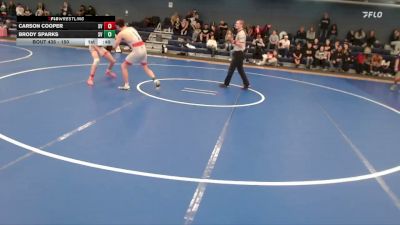150 lbs 5th Place Match - Carson Cooper, Southwest Valley vs Brody Sparks, Southwest Valley