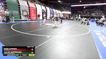 190 Class 1 lbs Champ. Round 1 - Kaylee Mastroianni, Logan-Rogersville vs Katie Summers, Sullivan