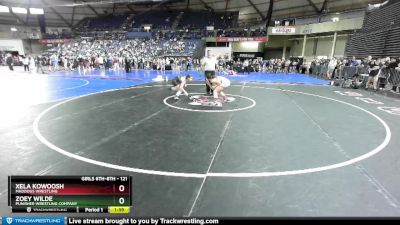 121 lbs Champ. Round 1 - Zoey Wilde, Punisher Wrestling Company vs Xela Kowoosh, Maddogs Wrestling