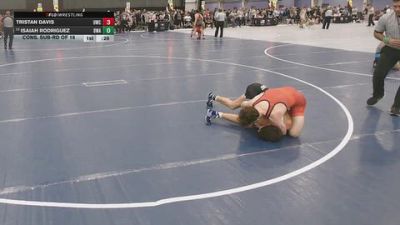 120 lbs Cons. Sub-rd Of 16 - Isaiah Rodriguez, Denver Wrestling Academy vs Tristan Davis, UWC