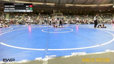 96 lbs Round Of 32 - Nixen Thiele, MANTANONA-TC vs Evan Tanner, Westshore Wrestling Club
