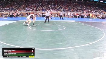 D3-165 lbs Champ. Round 1 - Brad Meyers, Portland HS vs Logan Chunn, Armada HS