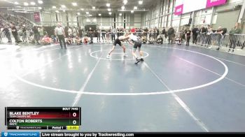 105 lbs Semifinal - Blake Bentley, Team Champs WC vs Colton Roberts, INWTC