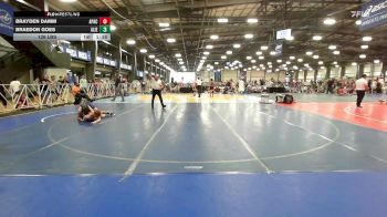 126 lbs Rr Rnd 1 - Brayden Damm, Apache Black vs Braedon Goes, Alien UFO