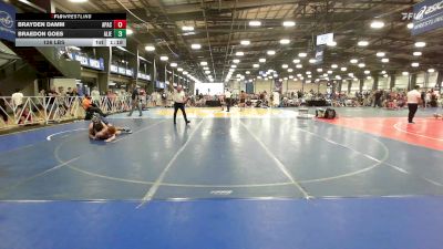 126 lbs Rr Rnd 1 - Brayden Damm, Apache Black vs Braedon Goes, Alien UFO