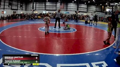 55 lbs Semis (4 Team) - Brendan Whittles, HEADHUNTERS vs Thomas Durant, GREAT BRIDGE WRESTLING CLUB - GOLD