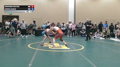157 lbs Cons. Rd Of 32 - Benjamin Walton, Doughboy Wrestling Club vs Justin D'Arce, Prime Wrestling Club