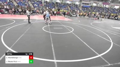 Quarterfinal - Zane Montelongo, Fowler Wrestling Club vs Juan Reyes Ruiz, Greeley United