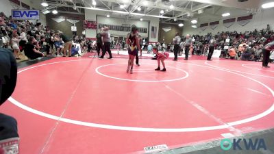 67 lbs Consolation - Harlea Lucas, Vian Wrestling Club vs Aleyda Aguirre, Woodward Youth Wrestling