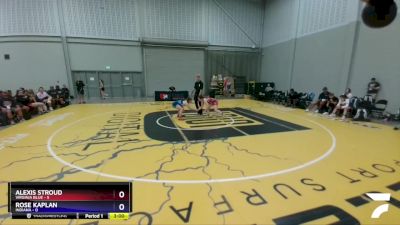 122 lbs Placement Matches (8 Team) - Alexis Stroud, Virginia Blue vs Rose Kaplan, Indiana