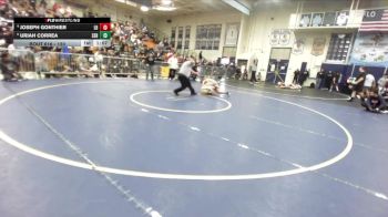 120 lbs Quarterfinal - Uriah Correa, Servite vs Joseph Gonthier, Laguna Hills