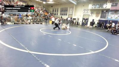 120 lbs Quarterfinal - Uriah Correa, Servite vs Joseph Gonthier, Laguna Hills
