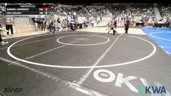 49 lbs Consi Of 8 #2 - Samuel Lawrence, Team Tulsa Wrestling Club vs Coy Collett, Eufaula Ironheads Wrestling Club