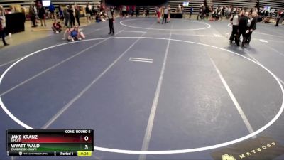 114 Championship Bracket Cons. Round 5 - Wyatt Wald, Cambridge-Isanti vs Jake Kranz, Simley