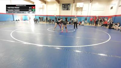 Girls 140 lbs Cons. Round 3 - Peyton Frost, Santa Teresa Girls vs Gianna Tassio, Christopher Girls
