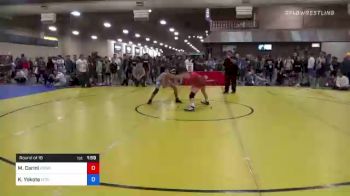 57 kg Round Of 16 - Mario Carini, Poway Wrestling vs Kalani Yokote, Maui Tiger Style Wrestling