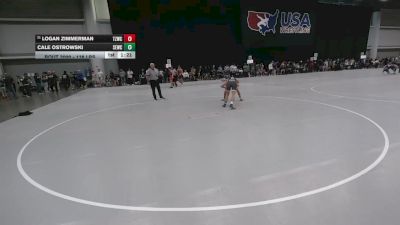 138 lbs Champ. Rd Of 64 - Logan Zimmerman, Team Zapas Wrestling Club vs Cale Ostrowski, Scoring Edge Wrestling Center