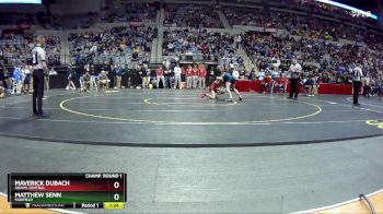 138 lbs Champ. Round 1 - Maverick Dubach, Adams Central vs Matthew Senn, Fairfield