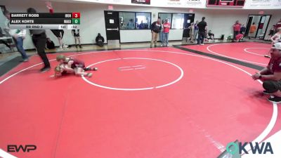 55 lbs Rr Rnd 3 - Barrett Robb, IRONMEN Wrestling Club vs Alex Korte, Wagoner Takedown Club