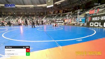 73 lbs 5th Place - Jaxton Coyer, Michigan West vs Cael Schlueter, Rough House