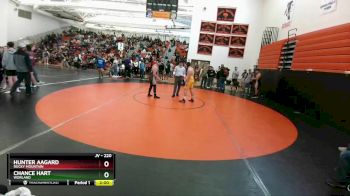 220 lbs Quarterfinal - Hunter Aagard, Rocky Mountain vs Chance Hart, Worland