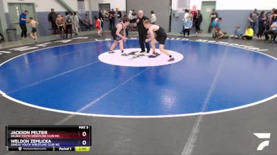 187 lbs X Bracket - Jackson Peltier, Valdez Youth Wrestling Club Inc. vs Weldon Zemlicka, Juneau Youth Wrestling Club Inc.