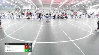 126 lbs Quarterfinal - Kayden Sipp, Team Nebraska Blue vs Justice Anthony, West Virginia Dustin's Diamonds