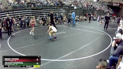 75 lbs Semis & 1st Wrestleback (8 Team) - Brody Peters, Iowa USA Red vs Graham Sandoval, Oklahoma Elite