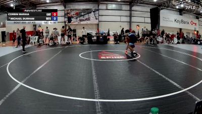 87 kg Champ. Round 2 - Corbin Maraia, Castleton RTC vs Michael Durham, Warrior Regional Training Center