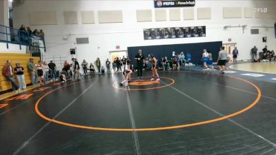 80-86 lbs Round 2 - Brynlee Johnson, Worland Middle School vs Oakley Pedraza, Worland Middle School
