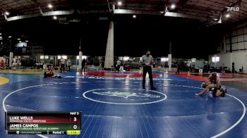 138 lbs Semifinal - James Campos, Eastern Carolina Wrestling Academy vs Luke Wells, Powhatan Youth Wrestling