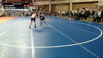 155 lbs Cons. Round 3 - Max Martin, Waconia vs Phillip Meyer, GSL