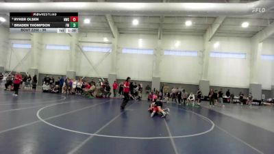 96 lbs Quarterfinal - Braden Thompson, Fruita Monument vs Ryker Olsen, Northside Wrestling Club