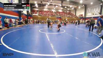 105 lbs Rr Rnd 4 - Blake Wilkinson, Skiatook Youth Wrestling vs Cash Howard, Coweta Tiger Wrestling