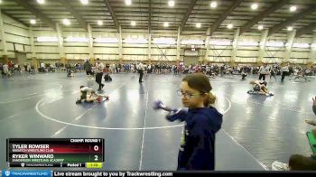 80 lbs Champ. Round 1 - Tyler Rowser, Wasatch Wrestling Club vs Ryker Winward, Sanderson Wrestling Academy