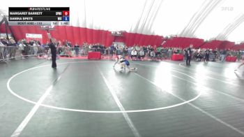 110 lbs Round 3 - Margaret Barrett, Sauk Prairie Wrestling Club vs Danika Spets, Wisconsin