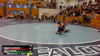 126 lbs Cons. Round 3 - Marcos Villaraldo, Glencoe vs Brody Sanchez, Sherwood